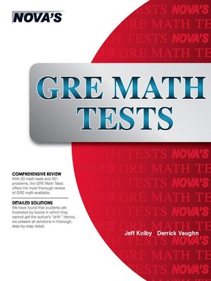 cover image of GRE Math Tests